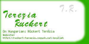 terezia ruckert business card