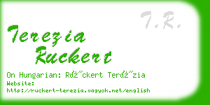 terezia ruckert business card